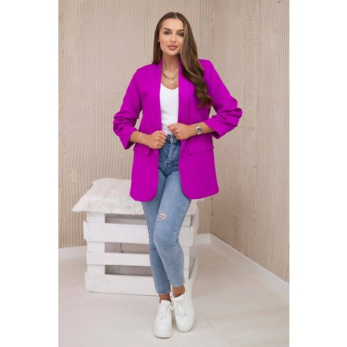 Kesi Elegant blazer with lapels purple Slike