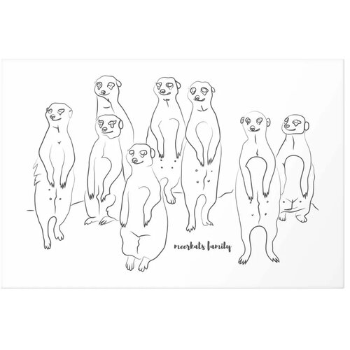  Plakat - Meerkat Family 42x29.7 Bez okvira Cijene