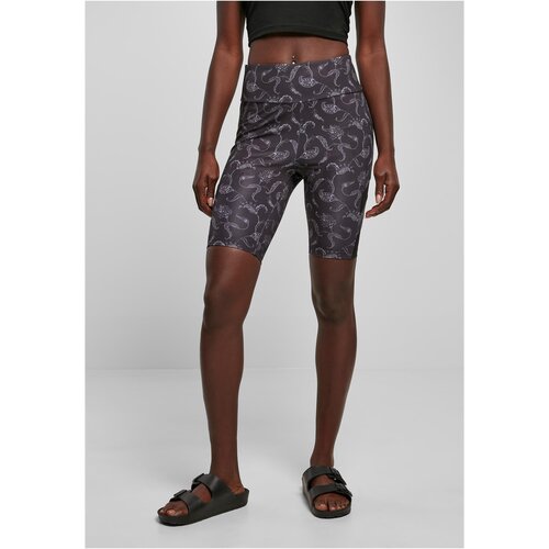 Urban Classics Women&amp;#039;s High Waist Tech Mesh AOP Cycle Shorts blackpaisley Slike