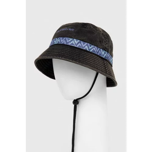 Quiksilver Pamučni šešir boja: crna, pamučni
