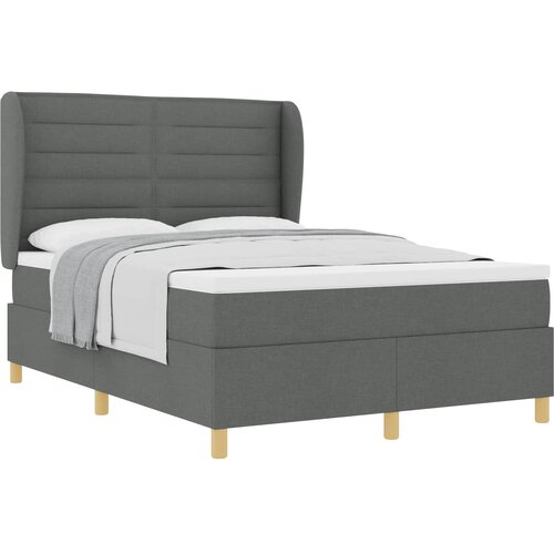  s opruga kutije Tamno siva 200 x 160 cm tkanina Slike