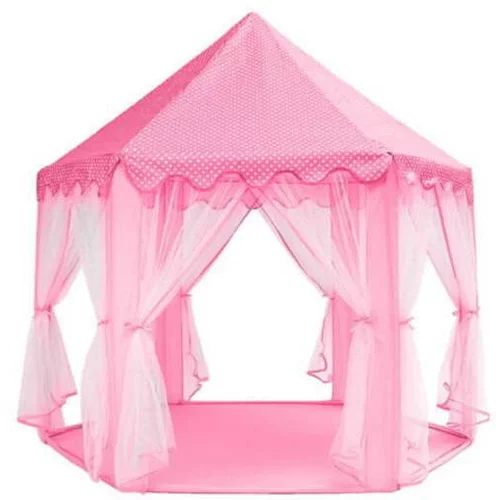 Kruzzel šotor za otroke palača 140cm roza 00006104