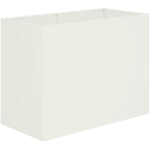  Vrtna saksija Bijela 80 x 40 x 60 cm Čelična vrata - Bijela 80 x 40 x 60 cm Cene