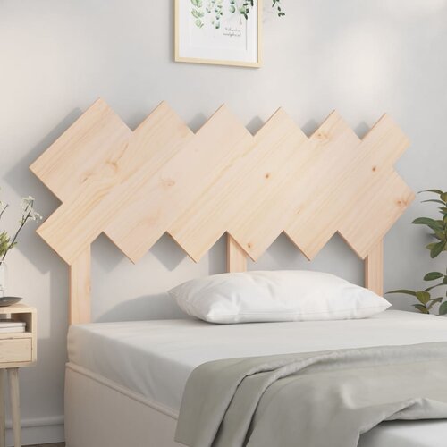 VidaXL Uzglavlje za krevet 132x3x81 cm od masivne borovine Slike