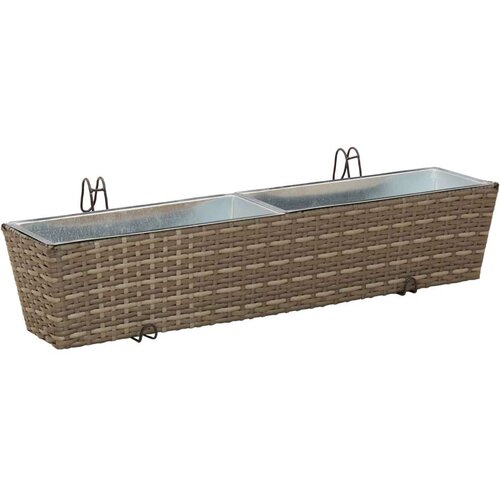  Ograda Metal - Siva 80 cm Slike