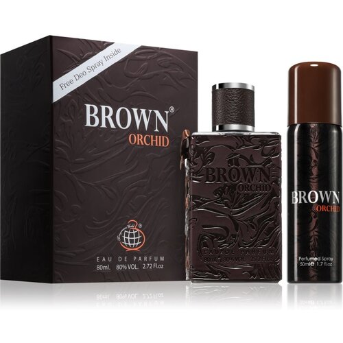 Fragrance World Brown Orchid darilni set za moške 1 kos Cene