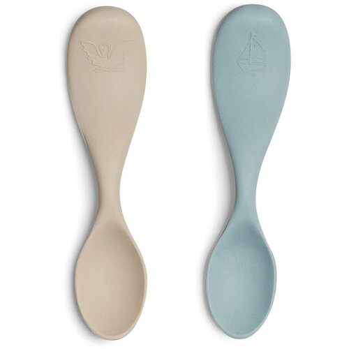 Citron pribor za jelo male silikonske žlice za djecu, bež i plava Silicone_Feeding_Spoon_Short_Set2 Cijene