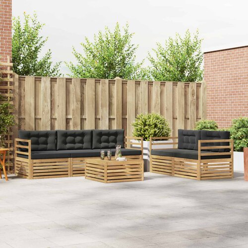  Set vanjskih sofa 6 pcs Bijela i antracit Cene