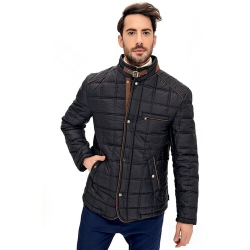 Dewberry M8640 MEN&amp;#039;S COAT-BLACK Slike