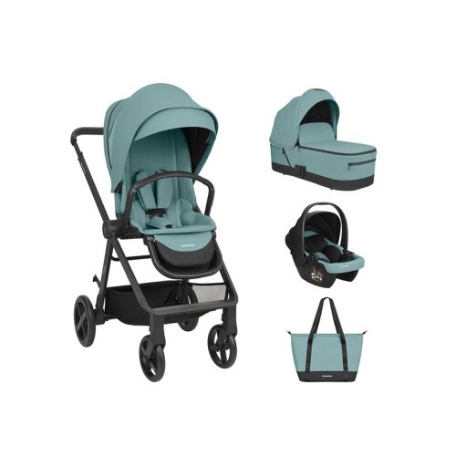 Kikka Boo Kolica Mia premium 3in1 set sa I-SIZE I-Prime autosedi&scaron;tem i tvrdom korpom Mint ( KKB11278 ) Cene