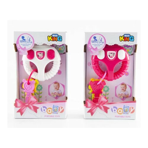 Gd igračka bebi volan sa ključevima, roze ( A061733 ) Cene