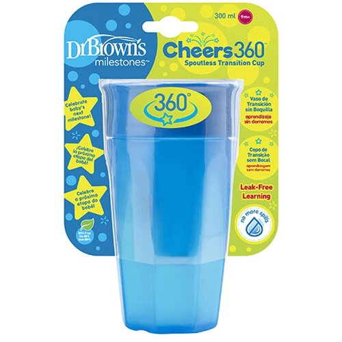 Dr.browns dr brown&amp;#039;s &amp;scaron;olja no spill 360&amp;deg; plava, 300ml 9m+ Slike