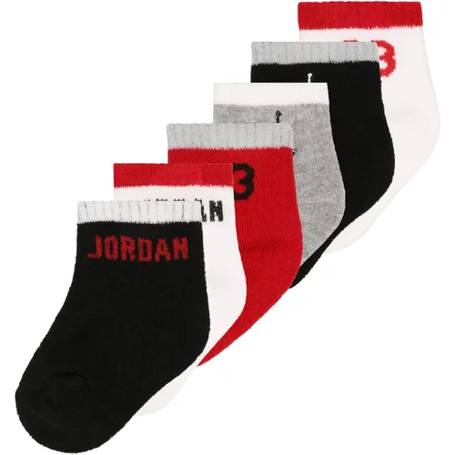 Jordan Nogavice siva / rdeča / črna / bela