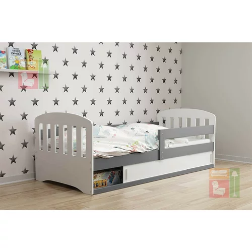 BMS Group Otroška postelja Classic-1 - 80x160 cm - grafit