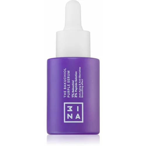 3INA The Bakuchiol Purple Serum blagi serum za lice za zatezanje lica 30 ml