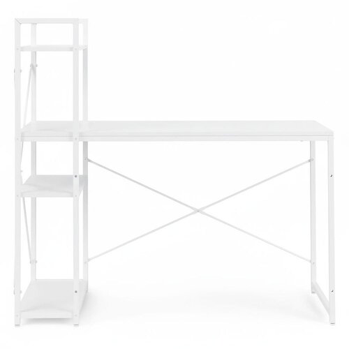 ModernHome uredski stol 120 &amp;times; 60 cm s policom i 3 police &amp;ndash; bijeli Slike