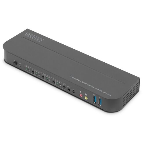 Digitus KVM Switch, 4-Port, 4K60Hz, 4 x DP in, 1 x DP /HDMI out Cijene