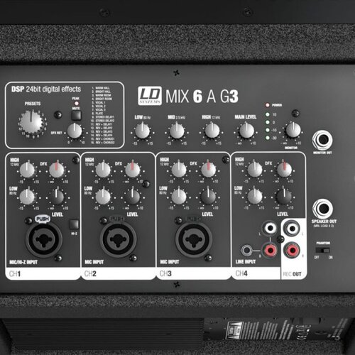 Ld Systems MIX 6 A G3 Aktivni zvočnik s 4-kanalno me&amp;scaron;alno mizo - - Audio-Kondric Slike
