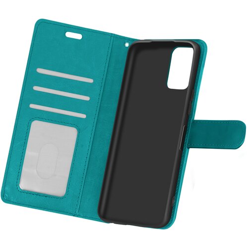 AVIZAR xiaomi redmi note 10 pro folio case držalo za kartice in stojalo za video serija vintage - turkizna, (20629609) Cene