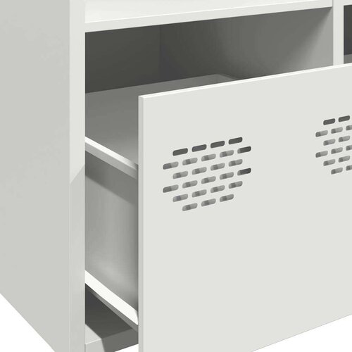  Visoka omara - Komoda - Predalnik bela 68x39x103,5 cm jeklo, (21717263) Slike