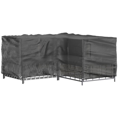  Navlaka za kutnu vrtnu garnituru s 12 u&amp;scaron;ica 185 x 185 x 90 cm Slike