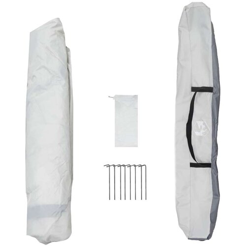 Instant &amp;scaron;ator s pohranom Siva 260 x 260 x 185 cm Čelik Slike