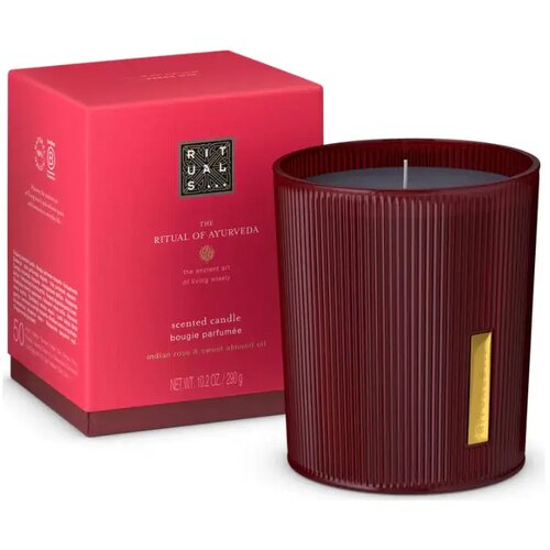 Rituals The Ritual of Ayurveda Scented Candle Indian Rose &amp;amp; Sweet Almond Oil 290 g Slike