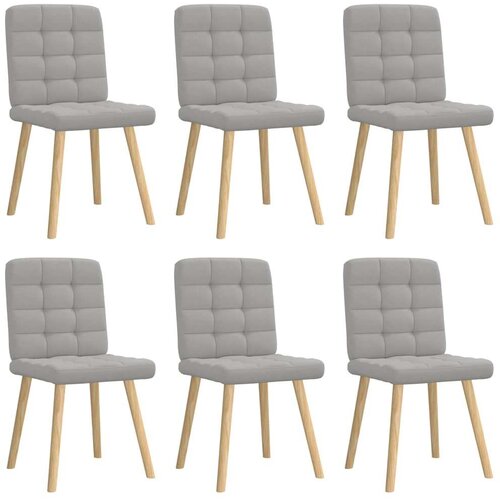  Jedilni stoli 6 kosov Cloud Grey Fabric, (21822526) Slike
