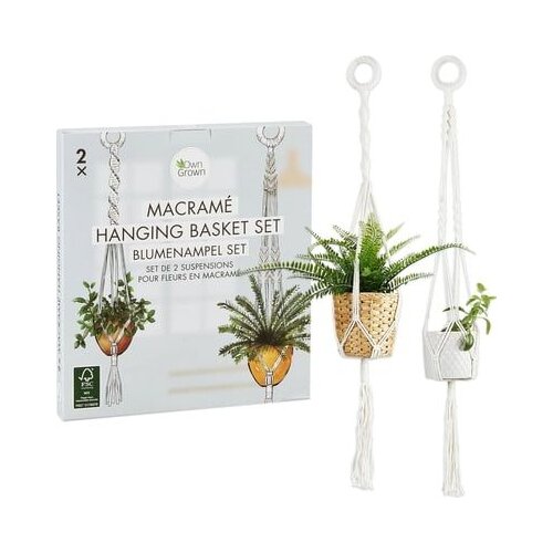 Own Grown Makrame set za cvetlične lonce, 2 kosa Cene