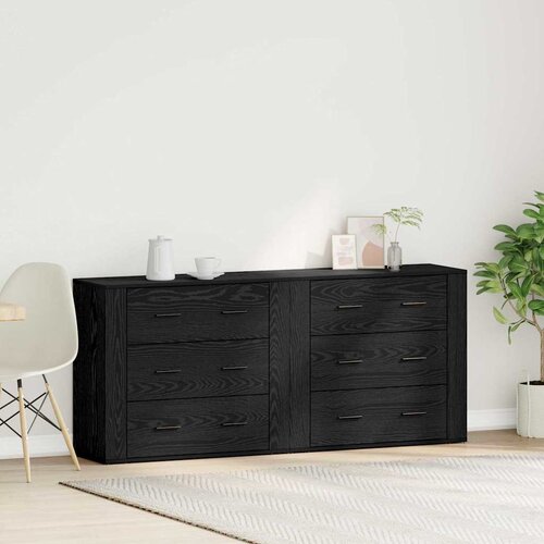  Kreveta Crni hrast 160 x 33 x 70 cm Konstruirano drvo Cene