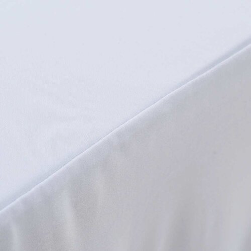  Rastezljive navlake za stol 2 kom duge 183 x 76 x 74 cm bijele Slike