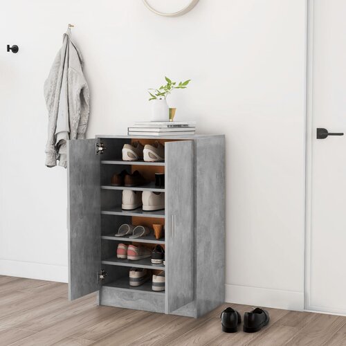 vidaXL Ormarić za cipele siva boja betona 60 x 35 x 92 cm od iverice Cijene