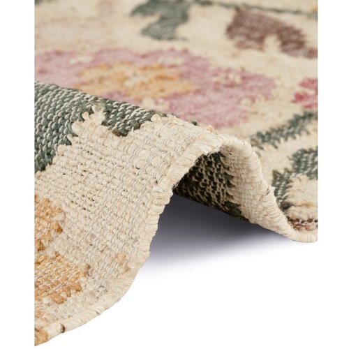 Elle Decoration Krem ručno rađena jutena staza 80x200 cm Roya Violette &amp;ndash; Slike
