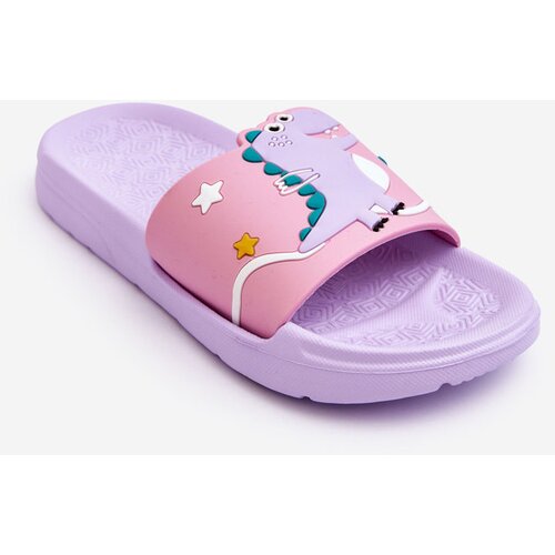 Boto Children's Dinosaur T-Rex Slides Violet Bernis Cene