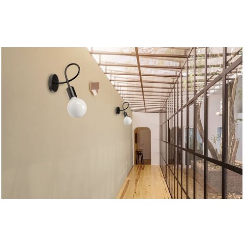 Toolight Zidna svjetiljka metalnA LOFT RAJ Crna 392199 Slike