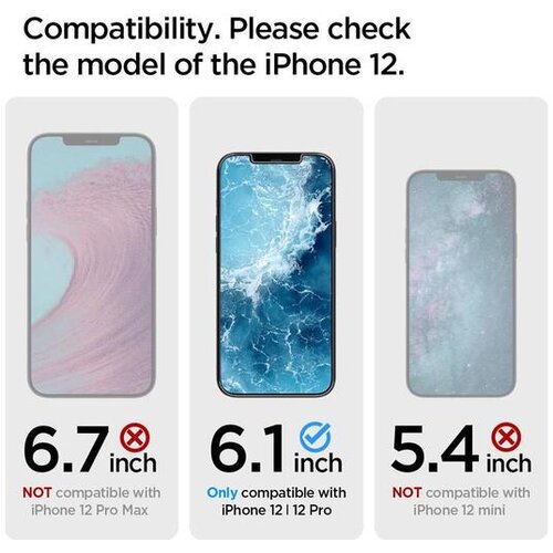  Zaštitno staklo Hartowane Spigen.tR slim HD za iPhone 12/ 12 Pro Cene
