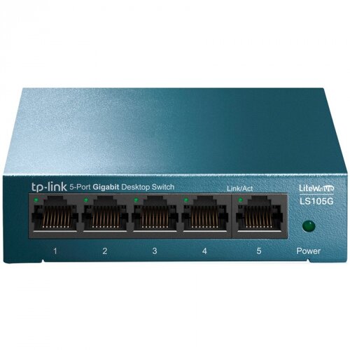Tp-link LiteWave 5-Port Gigabit Desktop Switch, 5 Gigabit RJ45 Ports, Desktop Steel Case, Wall Mount, Green Ethernet technology Cijene