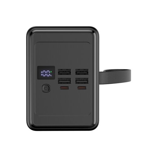Power bank 80000 mAh 20W PD 4xUSB-A + 2xUSB-C sa LED svetiljkom i USB-C kablom 1m Slike
