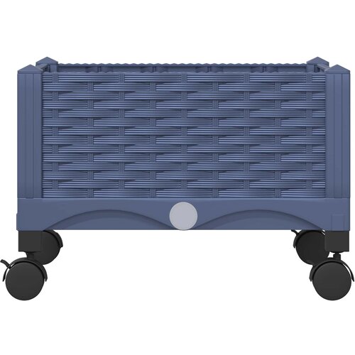  Vrtni saksija s kotačima Plavo Sivo 40 x 40 x 33 cm PP Slike