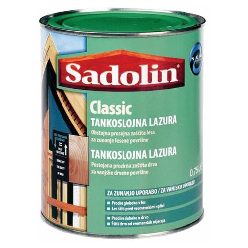 Sadolin Tankoslojna lazura za les Classic (2,5 l, bor, &amp;scaron;t. 2) Slike
