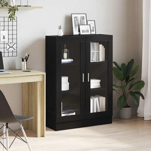vidaXL Ormar za knjige crni hrast 82,5x30,5x115 cm konstruirano drvo Cijene