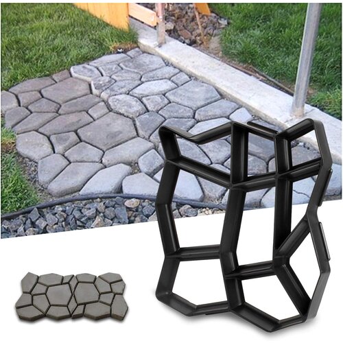 Dardanar Kalup za beton Pločnik Oblika Opaž Plastični kalupi za beton Plo&scaron;če za vrt 42,5 x 42,5 x 4 cm, (21199015) Cene