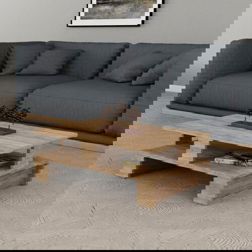 Hanah home stočić za dnevnu sobu mansu - oak oak coffee table Cene