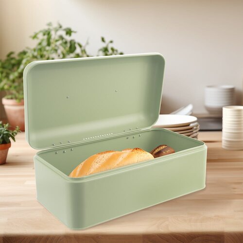 Orion kovinska posoda za kruh greenish &amp;ndash; Slike