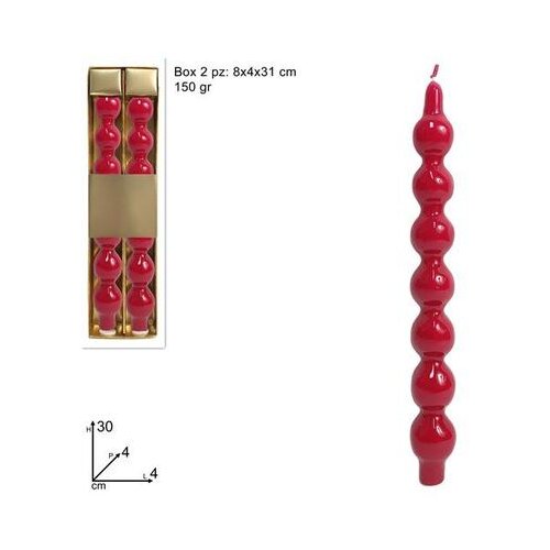  SVIJEĆE KUGLE 30 CM SET 2/1 CRVENE Cene
