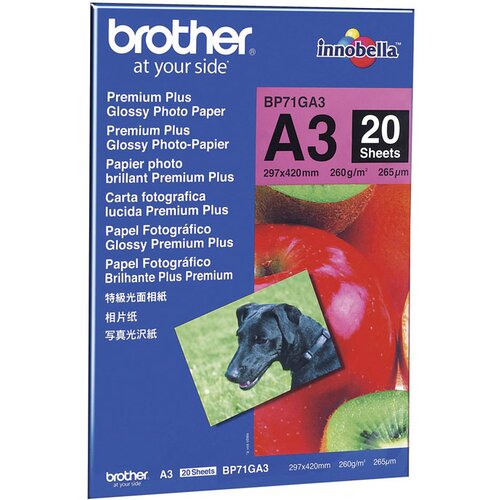 Brother Foto papir BP71GA3, A3, 20 listov, 260 gramov Cene