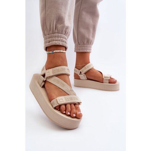 Big Star Women&amp;#039;s Beige Platform Sandals Slike