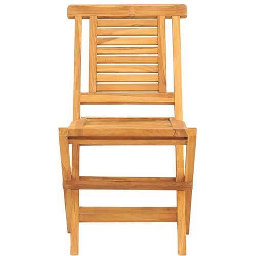  Sklopive vrtne stolice 6 kom 47x63x90 cm od masivne tikovine Slike