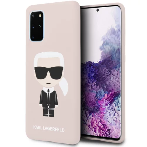 Karl Lagerfeld Originalen ovitek KLHCS67SLFKPI za Samsung Galaxy S20 Plus G985 roza silikonska zaščita - Full Body Iconic