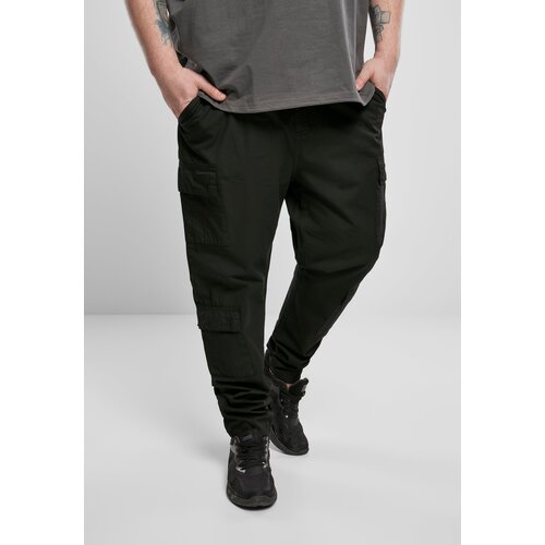UC Men Tapered Double Cargo Pants Black Slike
